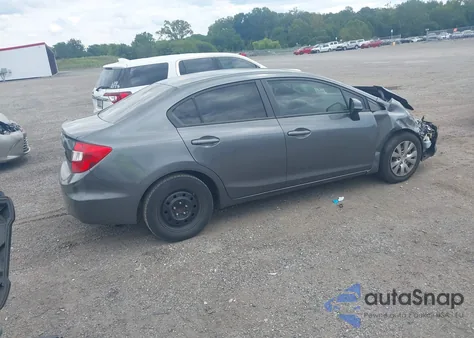 2012 Honda Civic Lx из США, поврежденный, VIN 19XFB2F50CE387020